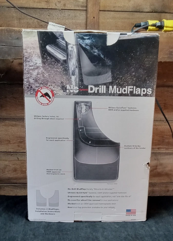 WeatherTech 120039 No-Drill MudFlaps for Ford Explorer 2011-2019 Rear Pair - Image 3 of 4