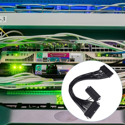 Dual Power Supply 2 Stromkabel 24-polig auf 20+ für Motherboard