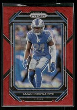 #101 Amani Oruwariye 2022 Panini Prizm #/149 Red Wave