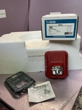 System Sensor SRL Wall Strobe Fire Alarm - Red- 2 Wire- Clear Lens-Indoor.