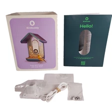 Bird Buddy Smart Bird Feeder BBG1003BAB  4 Parts Mount Cable Screws Instructions