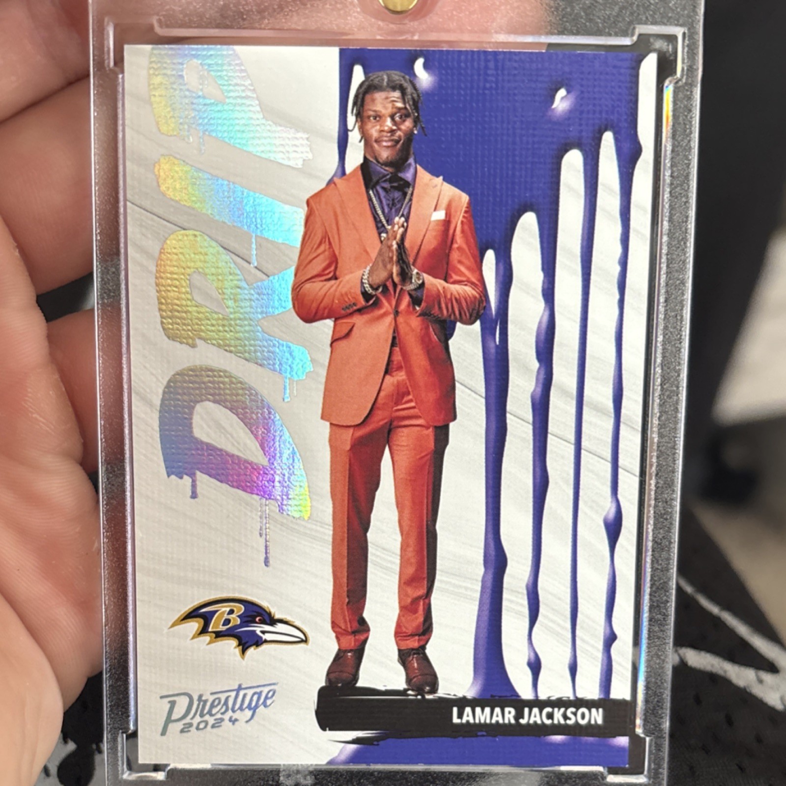 Panini 2024 Prestige NFL Drip Lamar Jackson #D-LJN Ravens Football Insert Card