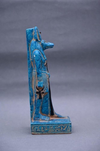 ANCIENT EGYPTIAN ANTIQUITIES UNIQUE EGYPTIAN STATUE ANUBIS GOD FUNERARY RITES - Picture 5 of 12