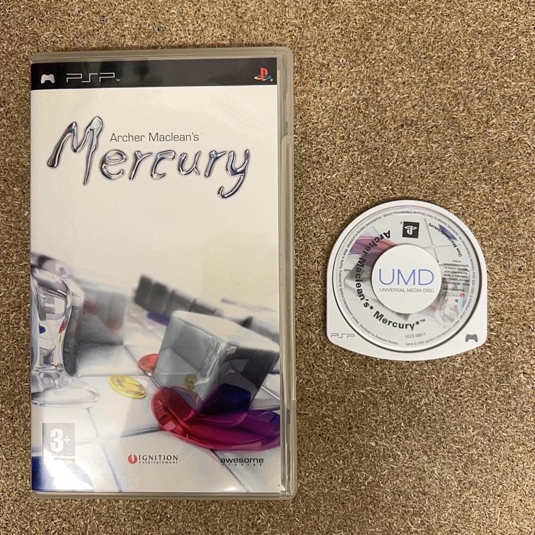 Archer Maclean's* Mercury* (PlayStation Portable) [No Manual, Tested]