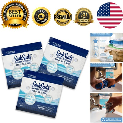 #ad #ad Convenient Travel Size Laundry Detergent Packets – Chemical Free amp; Biodegradable $9.49