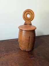 Late 1800s Wooden Salt Cellar RARE FIND
