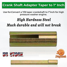 Crank Shaft Sleeve Adapter 7/8" Taper to 1" Generator Pressure Washer Engine US