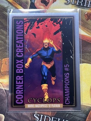 Cyclops 2024 Marvel Masterpieces '92 Platinum #CB-17 Corner Box Creations