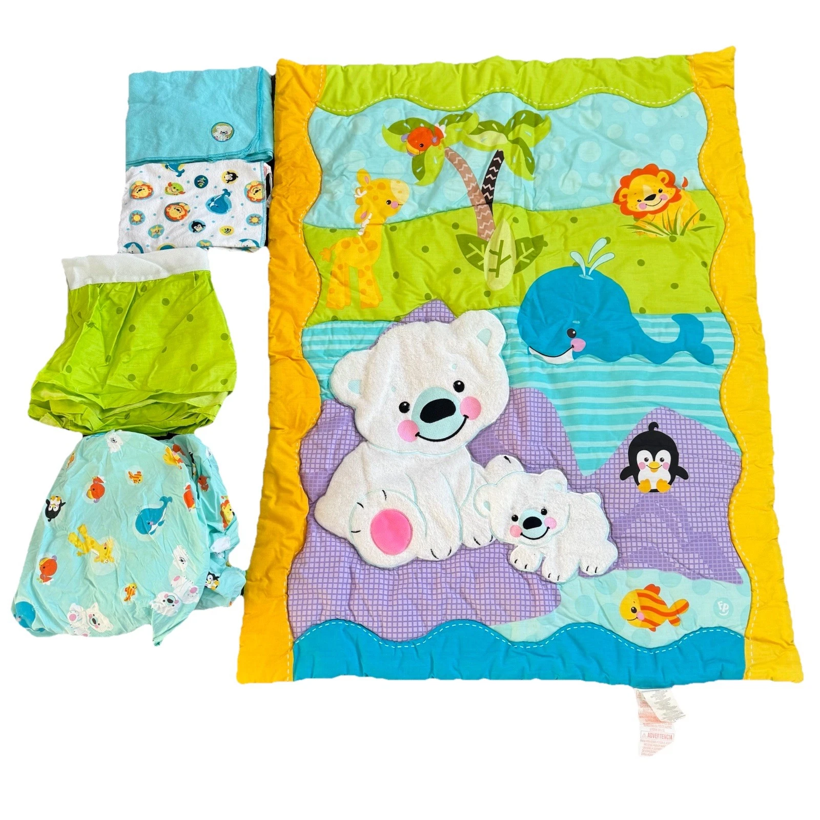 Fisher Price Precious Planet Baby Animal Crib Bedding Set
Opens in a new window or tab