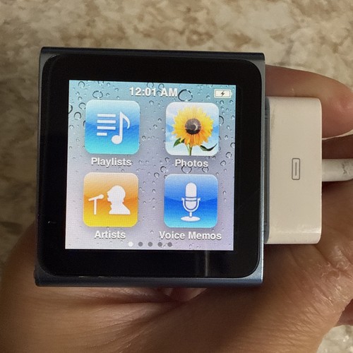 Apple iPod nano 6th Generation Blue  Color A1366 #2385 Bad Battery
