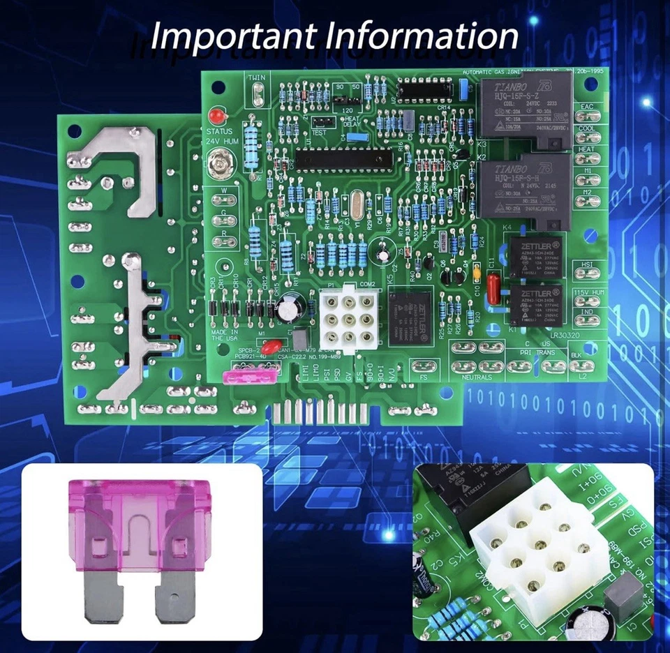 Furnace Control Board for Goodman B18099-06,B18099-08,B18099-10 and B18099-13 - Image 4 of 4