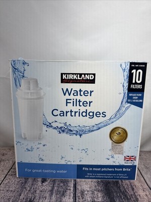 Kirkland Signature Water Filter Cartridge for Brita 10 Pack *MISSING TWO