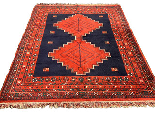 Oriental carpet woven Kazak 175 x 140 cm carpet collectible rug