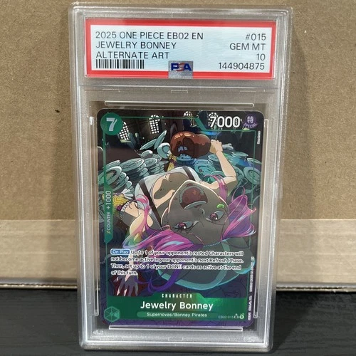 2025 One Piece Anime 25th Jewelry Bonney Alternate Art #EB02-015 PSA 10