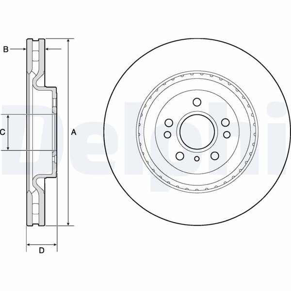 2X Delphi Bremsscheibe BG9175C FüR Klasse GL X166 GLS Mercedes GLE W166 C292 320-image