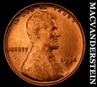 1934 Lincoln Cent- Red- Choice Gem Brilliant Uncirculated++++ Luster #J7488