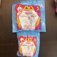 McDonalds Happy Meal Toy Disney The Little Mermaid Ursula Bathtub Toy and Ariel 