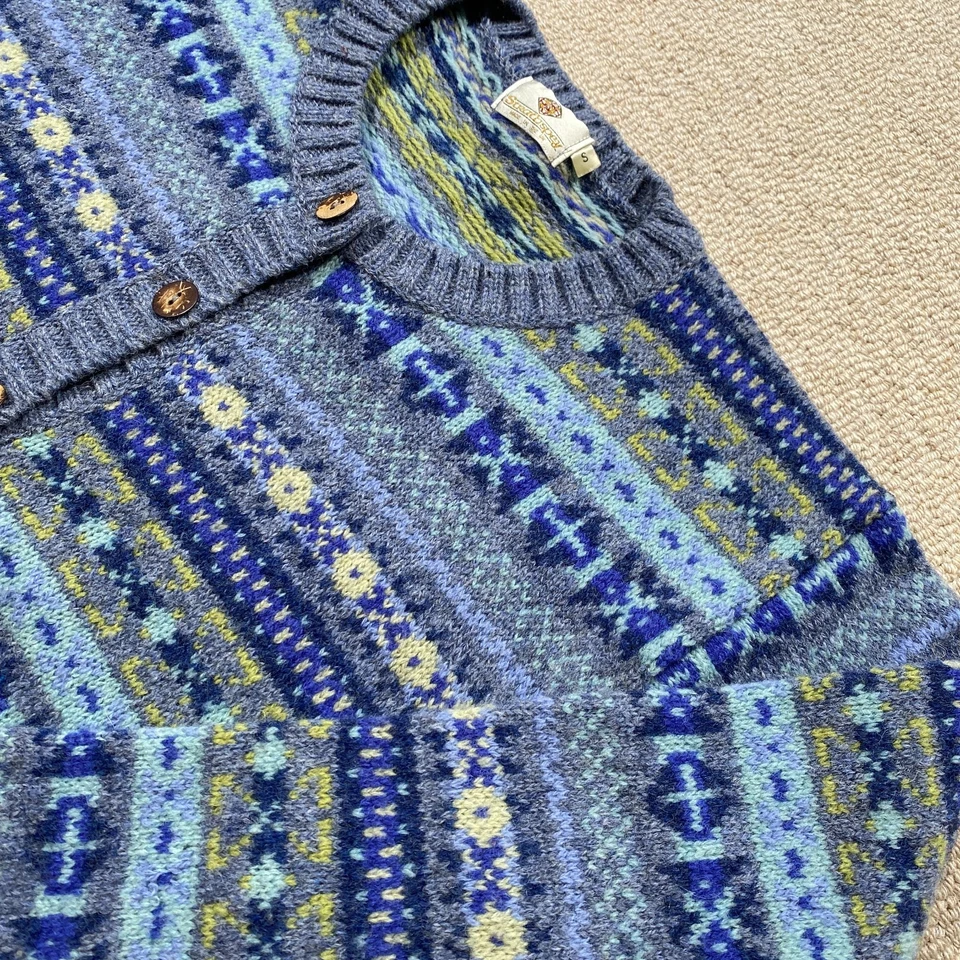 Vintage Strathspey Lambswool Cardigan Womens 10 UK Small Made in Scotland Wool - Image 2 of 4