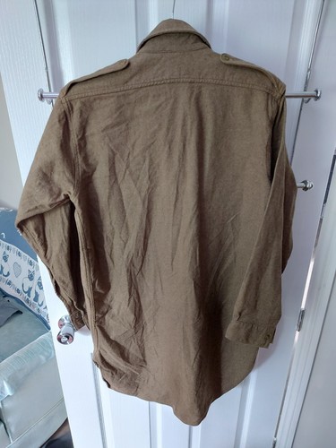 Vintage British Army Wool Shirt Size 4 - Picture 3 of 3