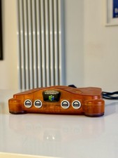 Nintendo 64 N64 Fire Orange Console & Cables VGC PAL **Rare**