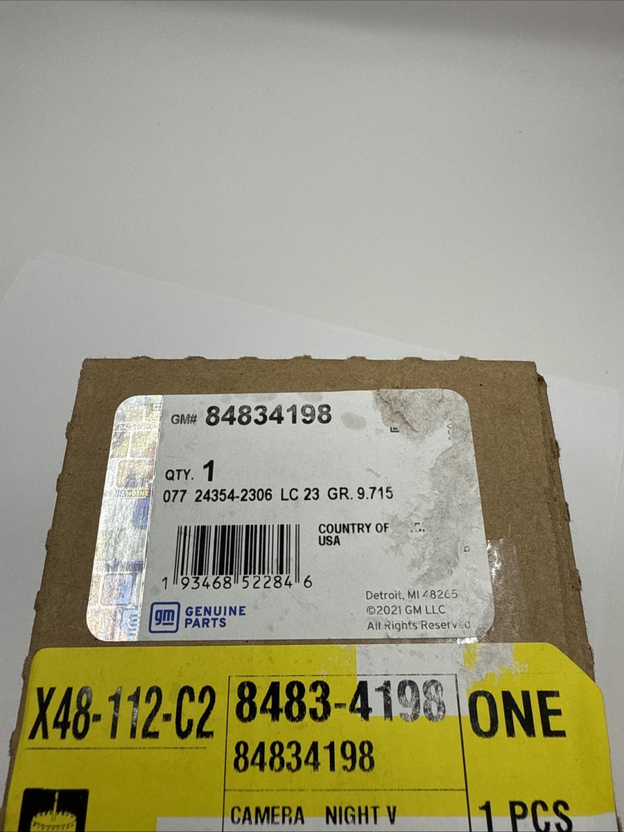 Cadillac Escalade/ESV Front Night Vision Camera NEW OEM 84834198