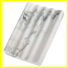 African Natural Marble Soap Dish for Shower, Stone Soap Tray for Bathroom, Ba...