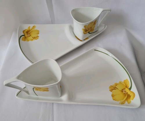 Paar Home Sweet Home Frühstück Nachmittagstee Set Tasse und Teller Kombinationen Blumen