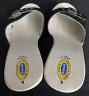 Dr Scholl’s Original Diva Black White Patent Leather Wood Shoes Women’s Size 6 — photo 3