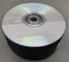 40 Philips DVD-R Recordable Blank Discs 120 min 4.7 GB FREE SHIPPING