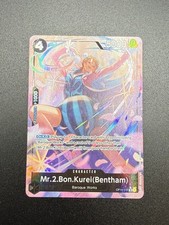 Bandai Mr.2 Bon Kurei (Bentham) OP14-091 SR Alt Art Foil Character 5000 Eng