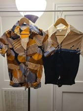 Lot of two HUKAPOO Vintage late 70's shirts  lot 5 