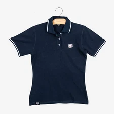 Milk Mocha Bear: Milk Polo Shirt - Navy / Women / XS