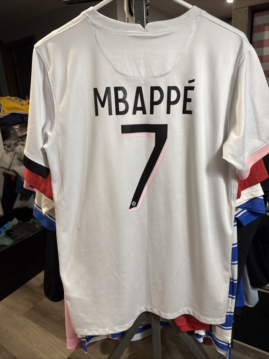 psg white jersey mbappe