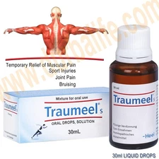 Traumeel S 30mL Oral Drops, Liquid Solution for Muscle & Joints Pain Relief