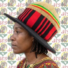 Rasta Style Knit Hat   Reggae Inspired Dreadlock Cap / jamaica reggae rasta