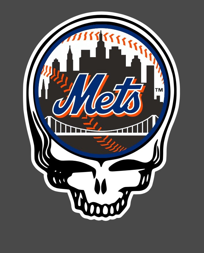 NY Mets MLB Logo Weatherproof Vinyl Sticker for Laptop & Bumper