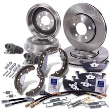 ATEC BREMSE BREMSEN SATZ SET KIT VORNE + BREMSTROMMELN HINTEN FÜR SKODA FABIA 6Y