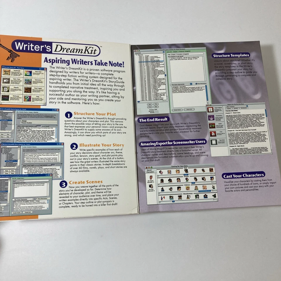 Dramatica Writers Dream Kit Version 4 Mac OS X 10.2 Windows XP Software NEW  - Image 3 of 3