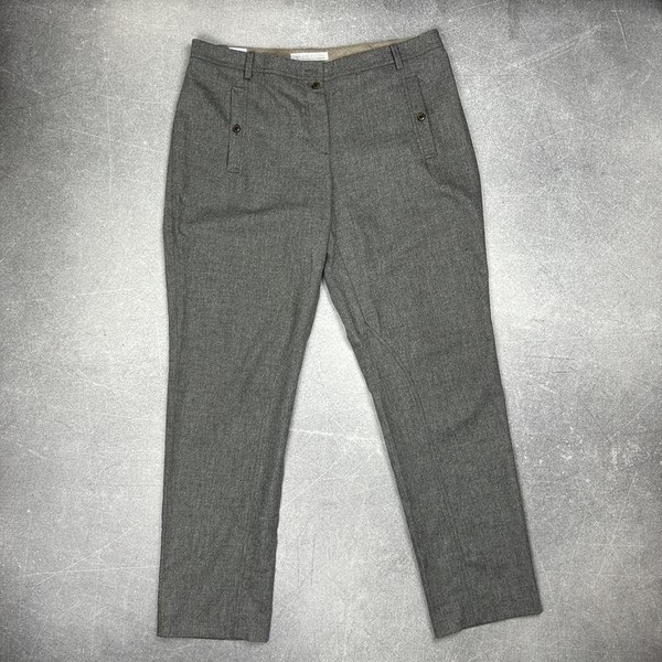 Women Fabiana Filippi Trousers Grey Wool L