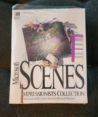 Microsoft Scenes Impressionist Windows 3.1 Collection 3.5'' 1993 - New & Sealed