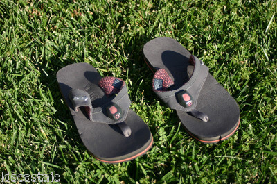 plum flip flops