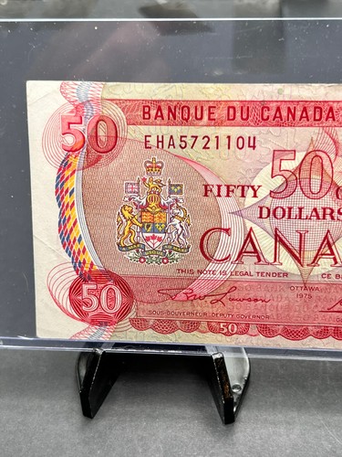 1975 Bank Of Canada $50 Bank Note SN# EHA5721104 - Picture 2 of 6