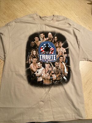 WWE VINTAGE Tribute To The Troops Size XL T-Shirt