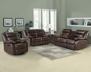 faux leather living multicolor reclining loveseat sofa chair piece