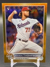 2022 Topps Series 1 Gold Foil Mason Thompson RC #38 Washington M6