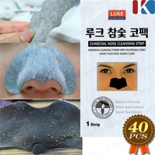 LUKE Charcoal Nose Cleansing Strip Pack 40pcs / Pores Black Head Korea Cosmetics