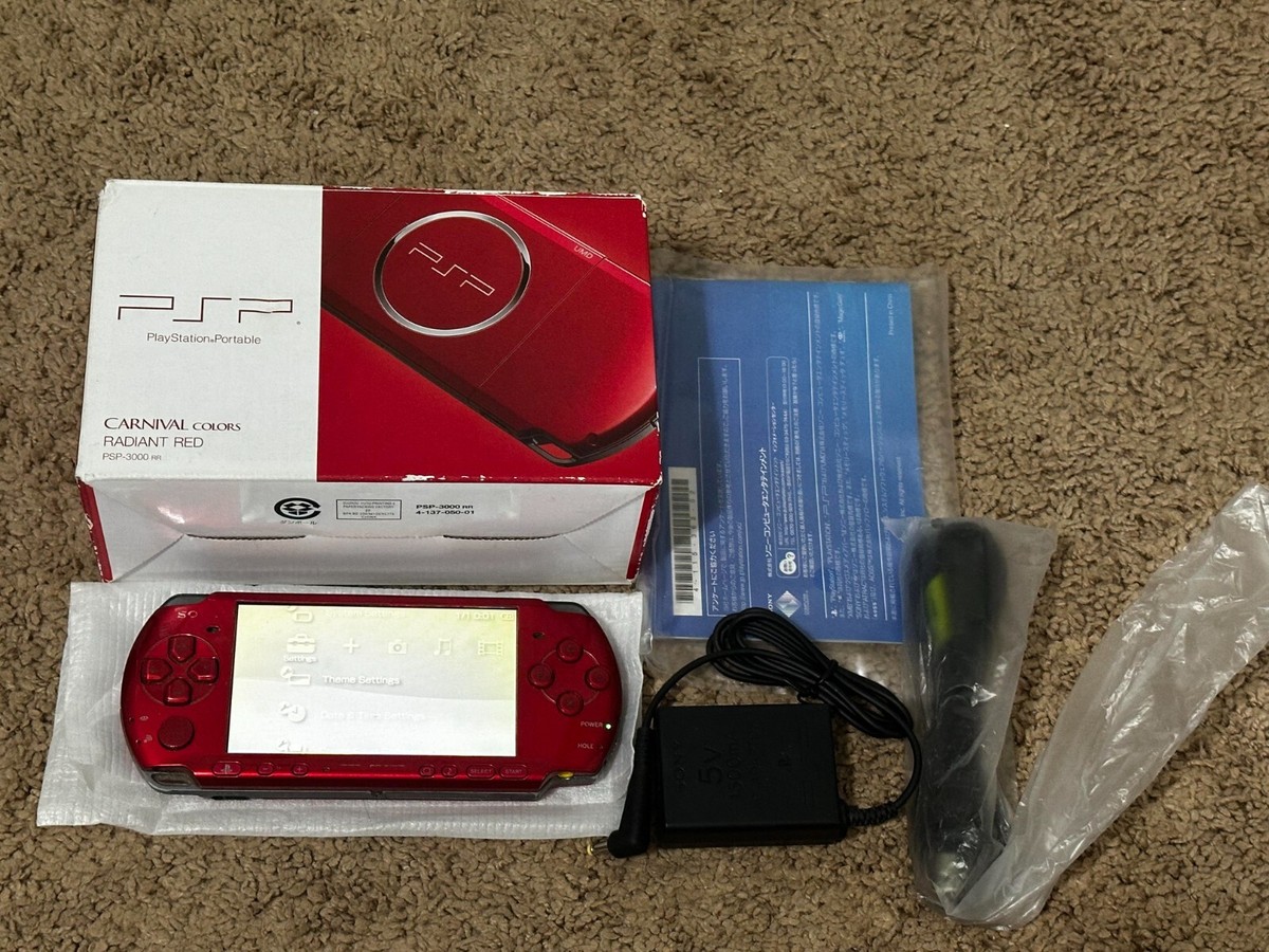 Sony PlayStation PSP 3000 Radical Red w Box | Charger & Battery