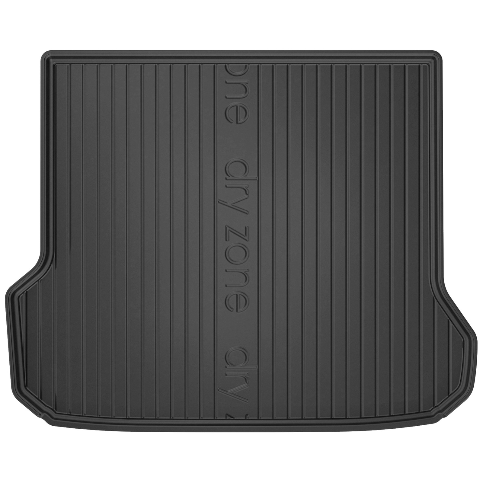 Tapis de coffre pour Volvo V70 III Frogum Dry Zone en caoutchouc TPE noir