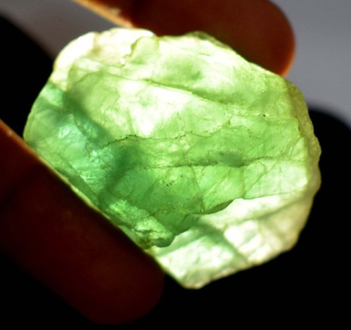 Brasilianischer grüner Fluorit 279 Ct unbehandelter natürlicher Edelstein grob frisch Ankunft - Bild 2 von 10