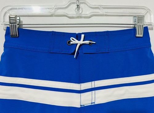 Crewcuts Boys Swim Trunks 10 Blue White Board Shorts Pockets Lined NWT - Picture 2 of 7